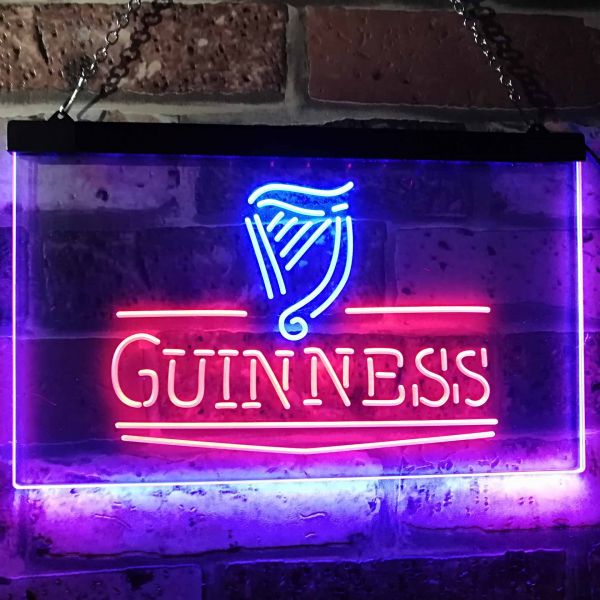 Guinness Logo Small Neon-Like LED Sign